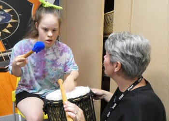 Drums donated to the school